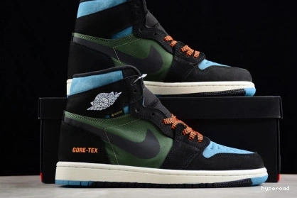 Hyperoad JORDAN OLIVE' GORE-TEX HIGH ELEMENT 'BLACK 1 AIR 0807